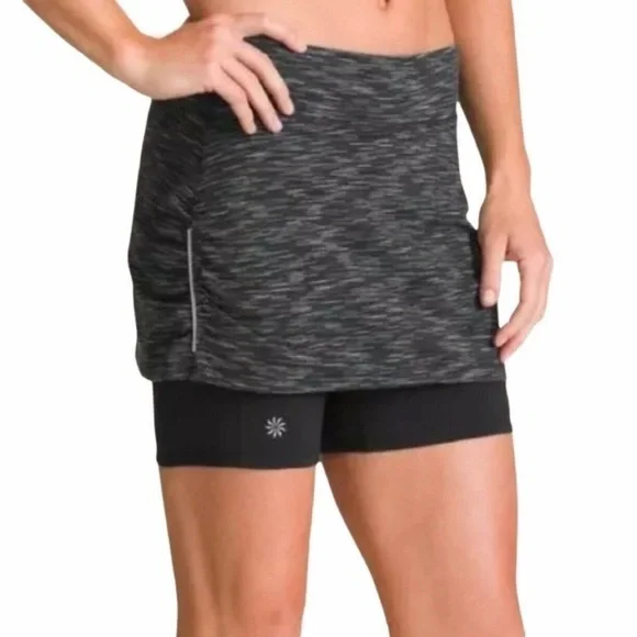 Athleta Skort EUC Black Spacedye