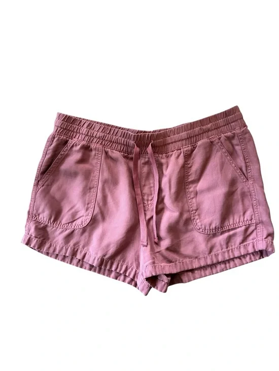Maurices Pull On Cotton Stretch Short Sz XL W/Drawstring Mauve Pockets