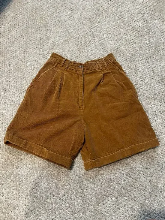 Vintage Brown Corduroy Shorts