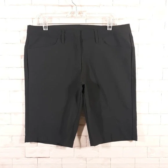 ExOfficio Hiking Shorts Womens Size 12 Waist 34 Inseam 11.5 Travel Outdoor Black