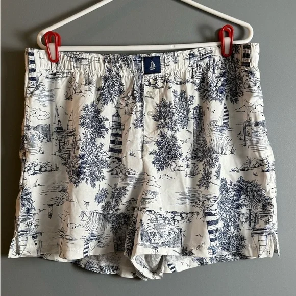 Jaclyn New York Nautical Lighthouse & Sailboat Shorts Womens Sz XL
