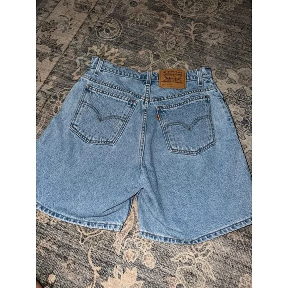 Vintage Levi's 951 Relaxed Fit Orange Tab Denim Shorts