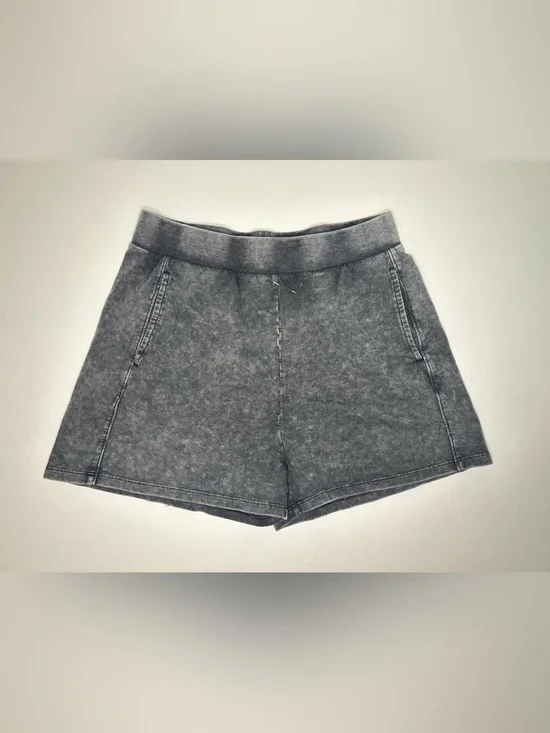 Danskin Gray Mineral-Wash Athletic Shorts