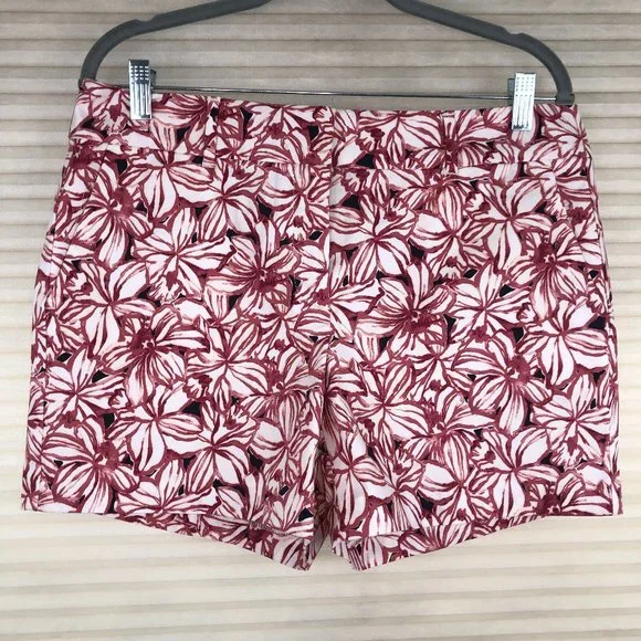 NWT Ann Taylor Factory Signature Floral Hawaiian Shorts Festival Vacation Resort