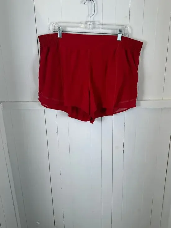 Lululemon Red Athletic Shorts Women’s Size 20 Polyester