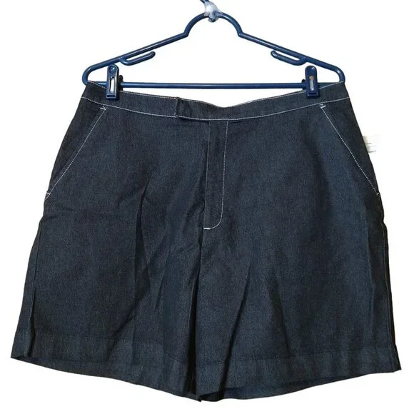 Kathy Ireland Size 14 Denim Lightweight Shorts Casual Classic Darm