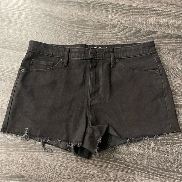 Universal Thread cutoff high rise shortie jean shorts