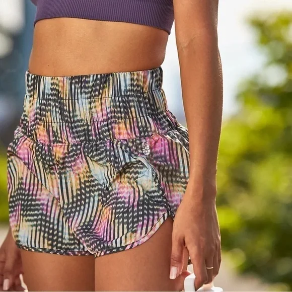 NEW Free People Movement The Way Home Smocked Shorts in Euphoria