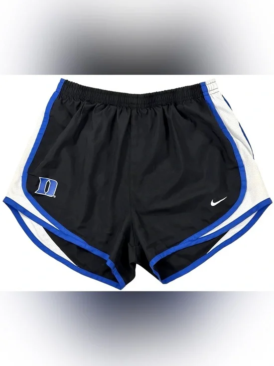 Nike Duke Blue Devils Tempo Running Shorts Womens S Black Royal Blue DriFIT NCAA