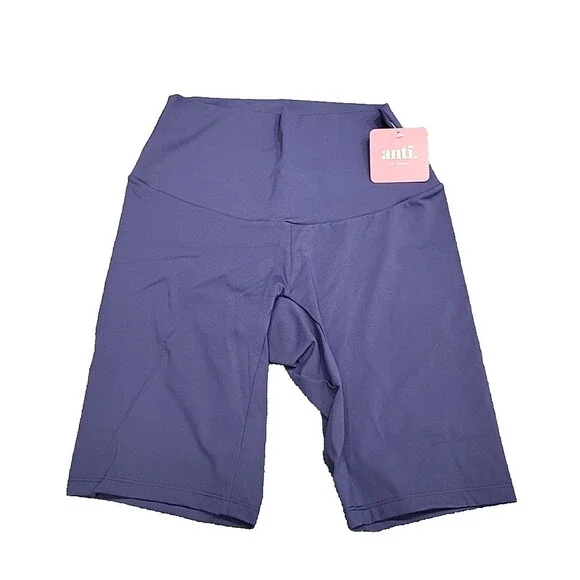 Anti x Proof Womens Biking Hiking Work Out Active Gym Shorts Small Size Navy