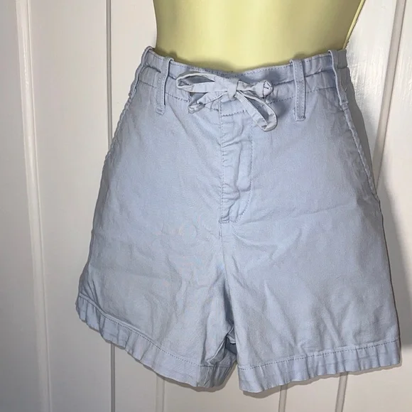 Lee Just Below the Waist Light Blue Cotton/Spandex‎ Shorts