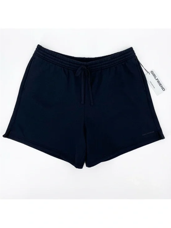 NWT Girlfriend Collective Black Fleece-Lined Athleisure Sweat Shorts Size XXL