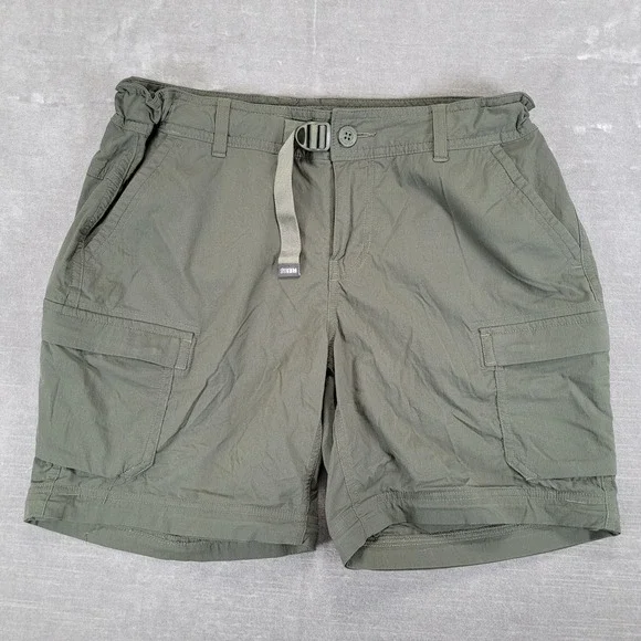 REI Co-op Sahara Cargo Shorts Womens 10 Petite Green Relaxed Fit Hiking‎ Utility