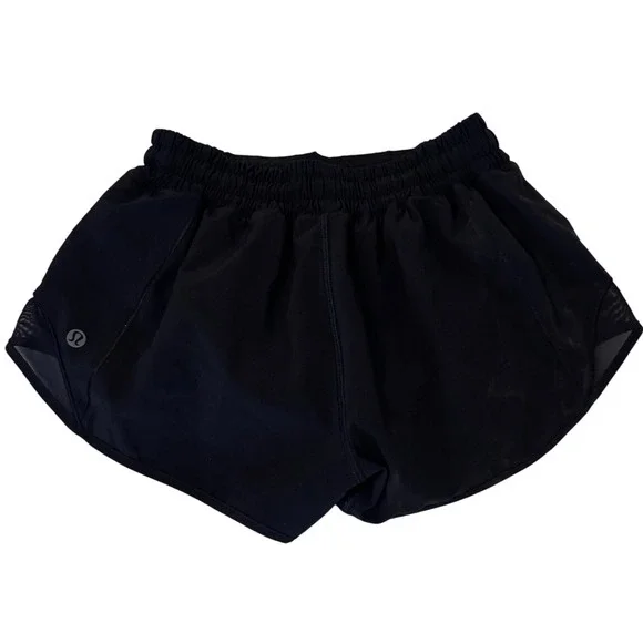 Lululemon Find Your Pace‎ High-Rise Short 3 Black Running Shorts LW7AUSR Sz 4 k3