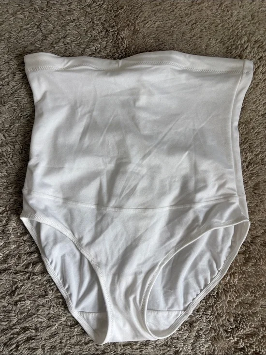 MAIDENFORM White High-Waist Shaping Brief