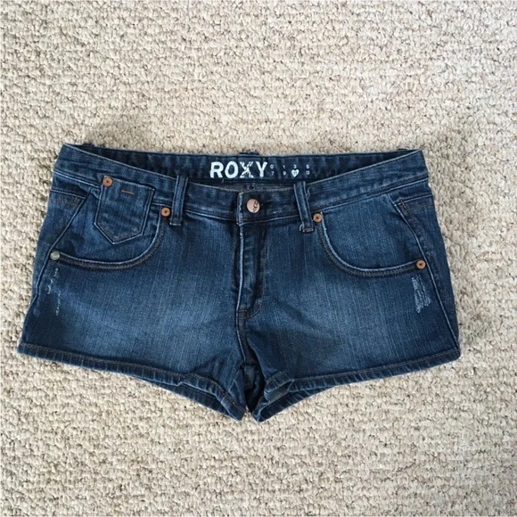Vintage Roxy Dark Denim Jean Shorts