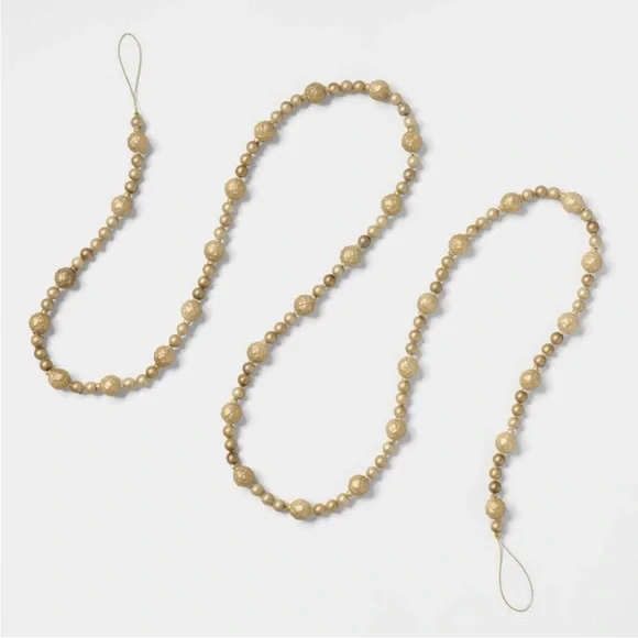 Gold Bead Christmas Garland - Threshold™ designed with Studio McGee