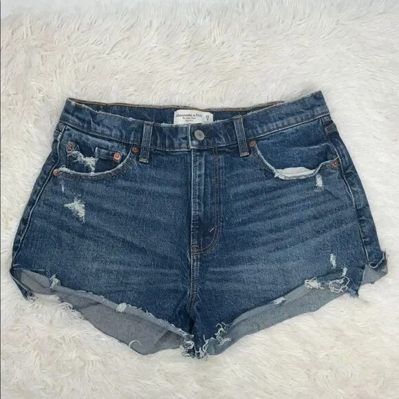 Abercrombie & Fitch Mom Short Mid Rise Curve Love Size 29