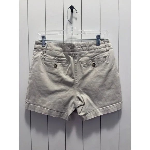 Tommy Bahama Chino Shorts Womens 4 Khaki Tan Excellent Cotton Coastal Grandma