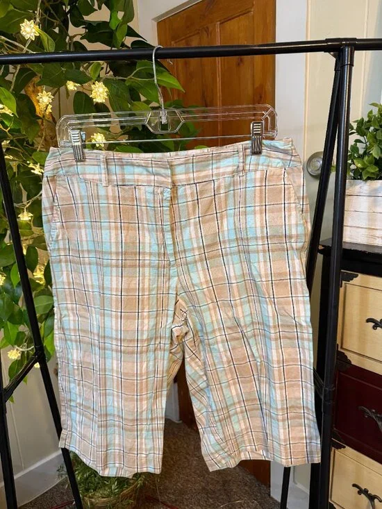 Briggs New York Women's Plaid Shorts Size 14 (USA)