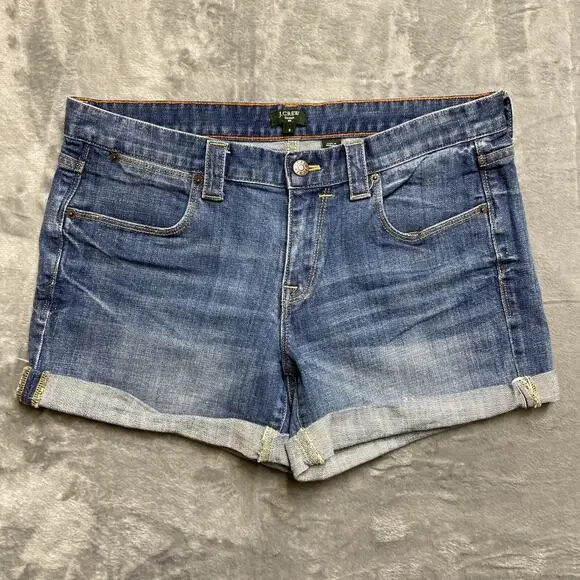 JCrew Cuffed Denim Jeans Women’s‎ Size 3 Blue Denim