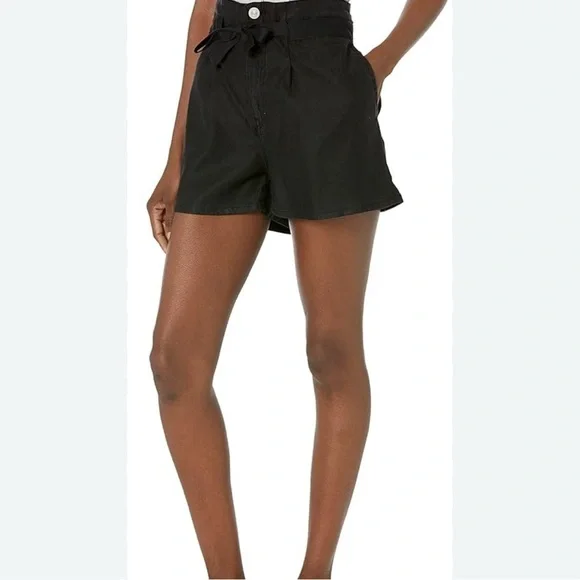 Hudson jeans Women's Black High-Waisted Shorts size 31 EUC