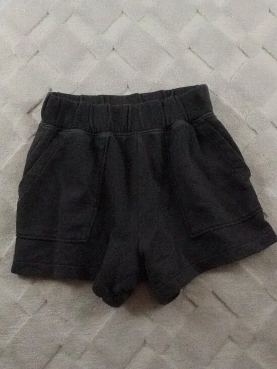 aerie High Rise Sweat Shorts Womens Small Baggy Washed Out Fadded Athleisure