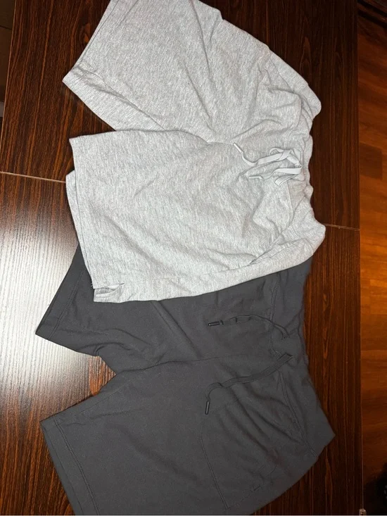 Athletic Works Gray & Charcoal Lounge Shorts Pair