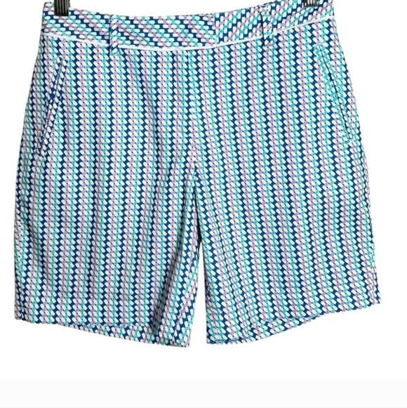 Lady Hagen Like new! Patterned Shorts - Blue and White