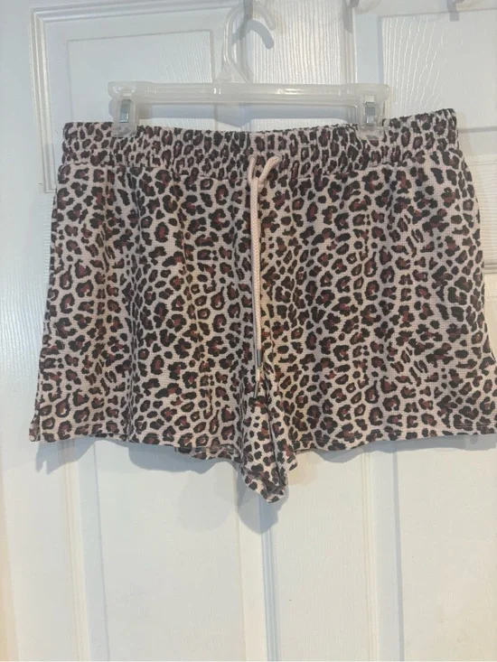 Victoria's Secret Beige and Black Leopard Print short