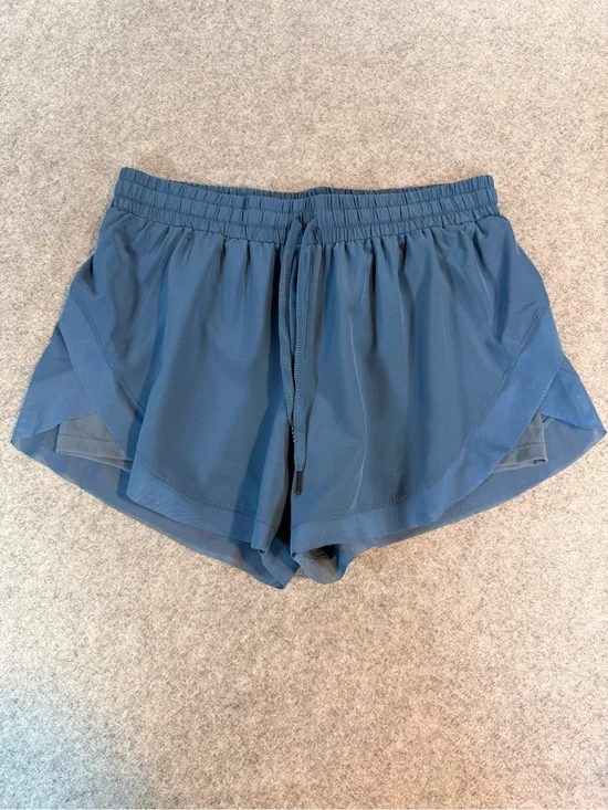 Halara Women’s High Waisted 2-in-1 Running Shorts Blue Size Large NWOT