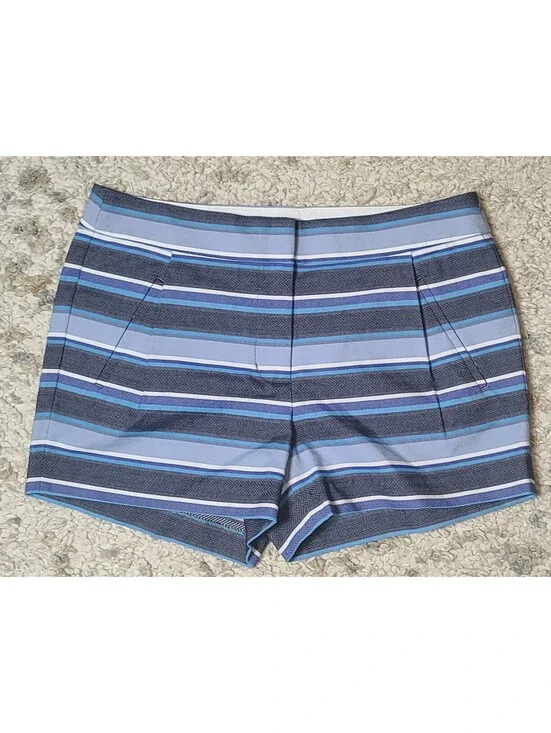 J.Crew Women's Striped Blue Shorts Size 2