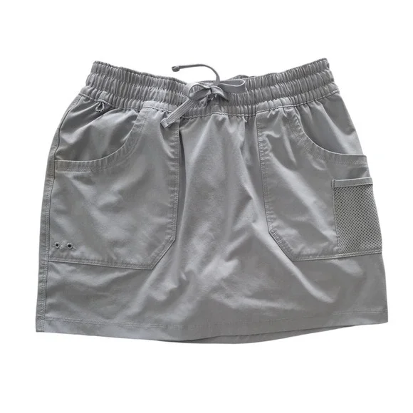 Columbia PFG Skort Womens Small Gray Performance Fishing Gear Hiking XL0378