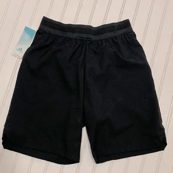 Adidas black training shorts