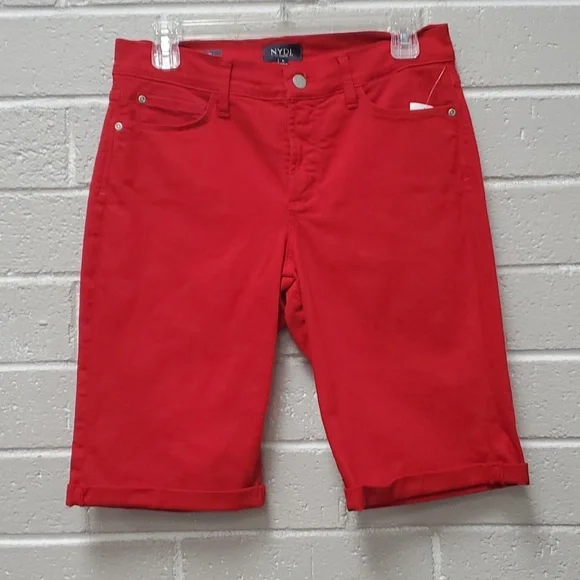 NYDJ Red Jean Shorts