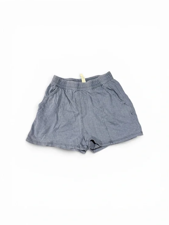 HALARA Women’s 100% Cotton Style Elastic Waist Shorts - Blue