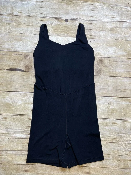Aerie Offline Black Real Me Low Key 5”Romper