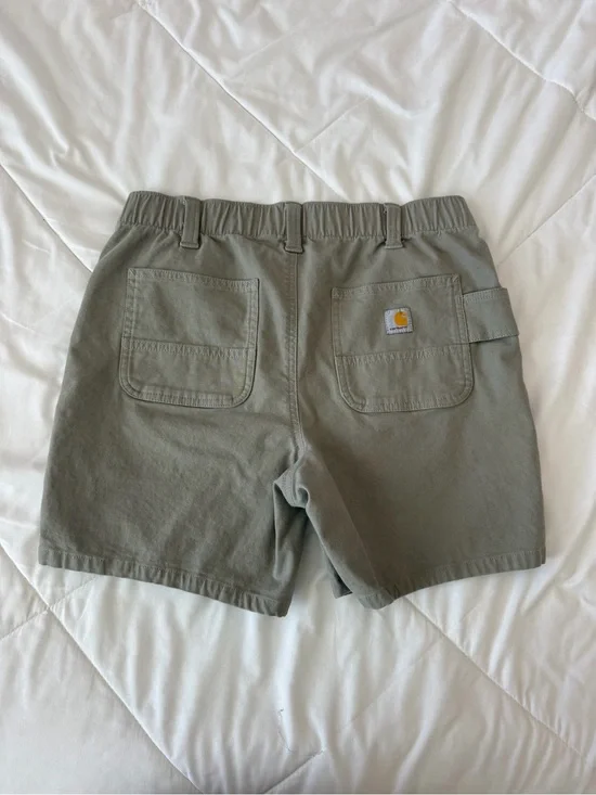 Carhartt Women's Relaxed Fit Bermuda Shorts in Light Olive