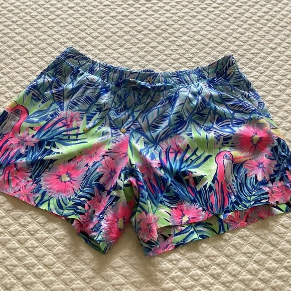 Lilly Pulitzer Katie Bennet Blue Let’s Mango Shorts