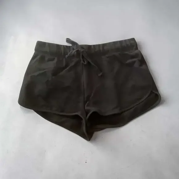 Papaya Active Black Drawstring Dolphin Athletic Shorts