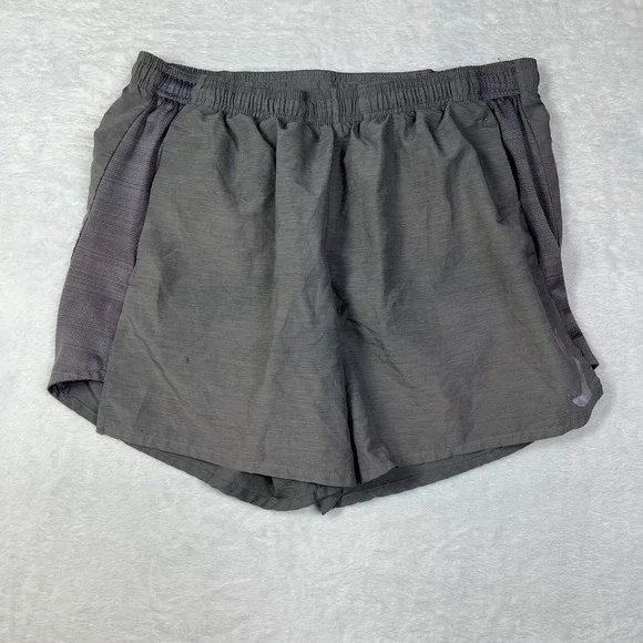 Nike Athletic Shorts Womens Medium Gray Performance Dri Fit Training Running‎