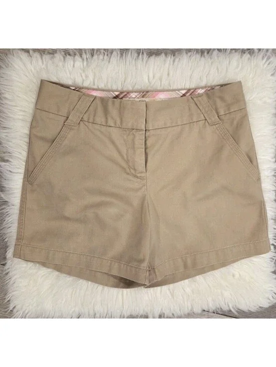 J.Crew J Crew Size 2 Khaki Broken In Twiel Chino Shorts City Fit