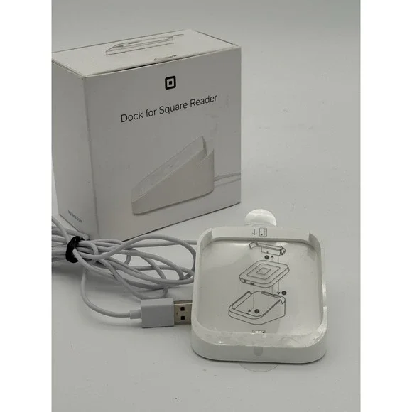 Square Dock for Square Reader A-SKU-0120-02 w/ Attached USB Cable Open Box