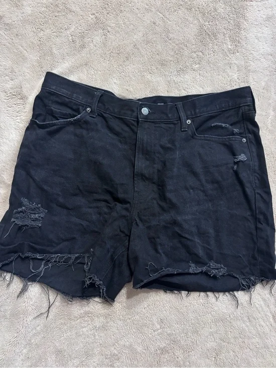 Old Navy Black High-Rise Slouchy Straight Pants