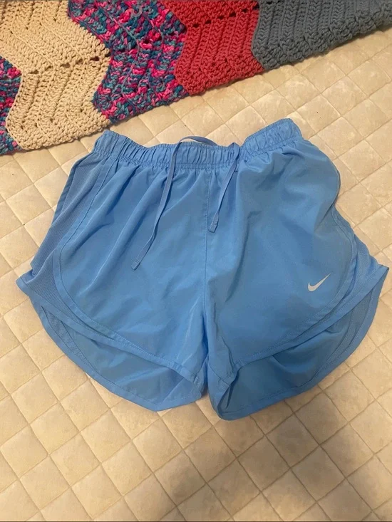 Nike Women's Sky Blue Athletic Running Shorts
