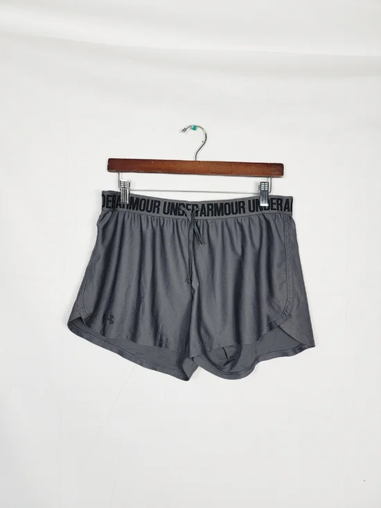Large Under Armour Women's Grey Performance Running Shorts