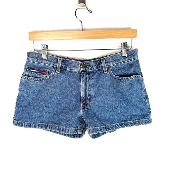 Y2K Tommy Hilfiger Low Rise Denim Shorts Size 11
