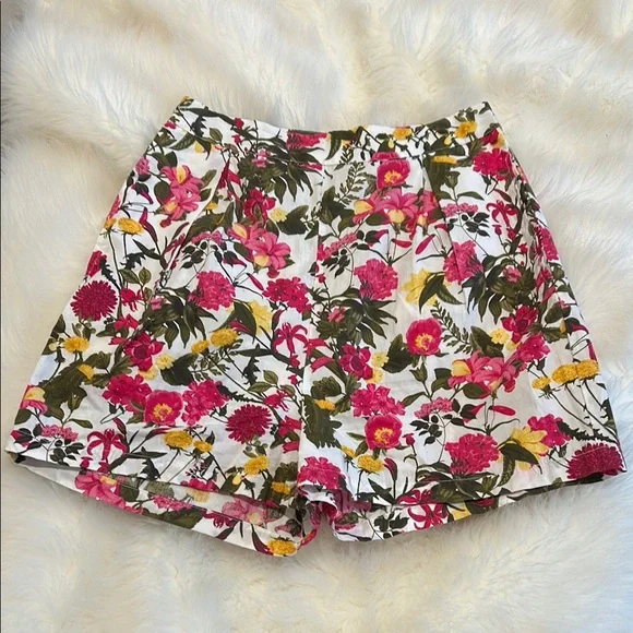 Primark High Waist Pink and Yellow Shorts