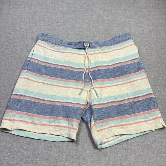 Tommy Bahama Boho Striped Drawstring Shorts‎ Mens 2XL Multicolor 9