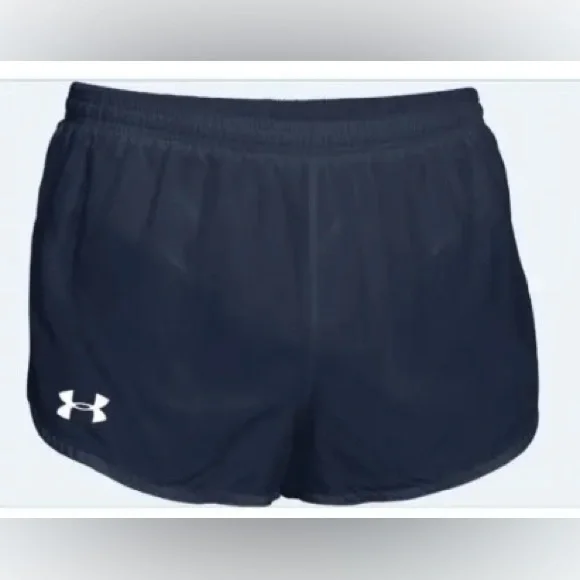 Under Armour Women’s Sz L Navy Kick Split Athletic‎ Shorts